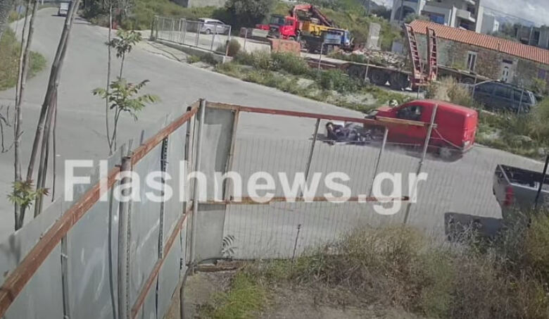 Photo of Σοκαριστικό βίντεο από το τροχαίο και την εγκατάλειψη του διανομέα στα Χανιά
