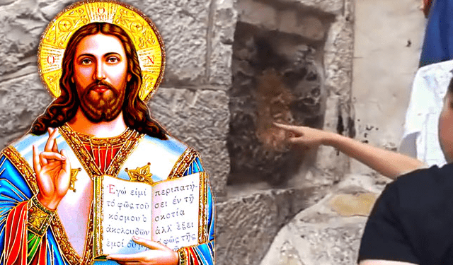 To αποτύπωμα της παλάμης του Ιησού – Το σημείο όπου ο Κύριος έπεσε από το Σταυρό και άφησε το σημάδι Του
