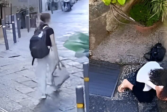 Νεκρή 30χρονη τουρίστρια, περπατούσε σε σοκάκι και της έπεσε άγαλμα στο κεφάλι: Η στιγμή της τραγωδίας