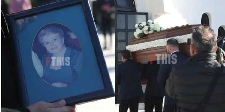 Θρήνος στην κηδεία της Βέφας Αλεξιάδου – Συγκίνηση για την αγαπημένη μαγείρισσα