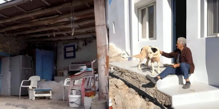 Κυρά Ρηνιώ:Το σπίτι της στην Κίναρο είναι πλέον καινούργιο και μας ξεναγεί περήφανη – Πως ήταν και πως έγινε