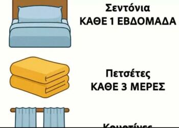 Οι περισσότεροι το κάνουν αυτό λάθος. Δείτε πόσο συχνά πρέπει να ανανεώνετε τα πάντα