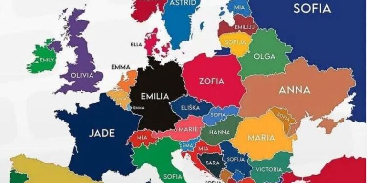 Αυτά είναι τα πιο δημοφιλή ονόματα κοριτσιών στην Ευρώπη – Ποιο όνομα κυριαρχεί στην Ελλάδα;