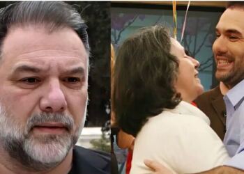 Γρηγόρη Αρναούτογλου: Με τον γιο του στην κηδεία της μαμάς του – Οι φωτογραφίες που ανέβασε η πρώην σύντροφός του