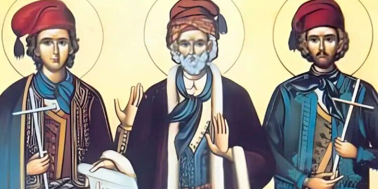 Σήμερα γιορτάζουν οι τρεις Άγιοι που αποκεφαλίστηκαν από τους Τούρκους