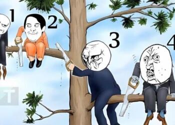 Ποιος είναι ο λιγότερο έξυπνος στην εικόνα;