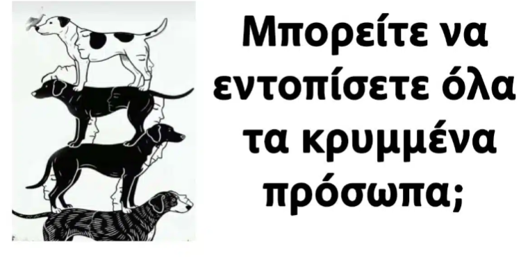 Μπορείτε να εντοπίσετε όλα τα κρυμμένα πρόσωπα;