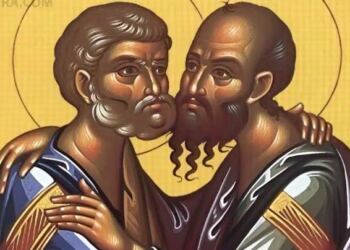 Σήμερα γιορτάζουν οι δυο μεγάλοι και σπουδαίοι Άγιοι που ο ένας σταυρώθηκε και ο άλλος αποκεφαλίστηκε