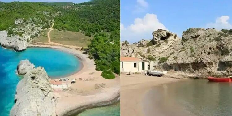 Βάζεις 20 εupώ βενζίνη, οδηγείς 65 λεπτά και φτάνεις σε μια δωpεάν παραλία με κρυστάλλινα νέρα που περιτριγυρίζεται από πεύκα