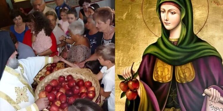 Το μήλο της Αγίας Ειρήνης Χρυσοβαλάντου που φέρνει παιδιά